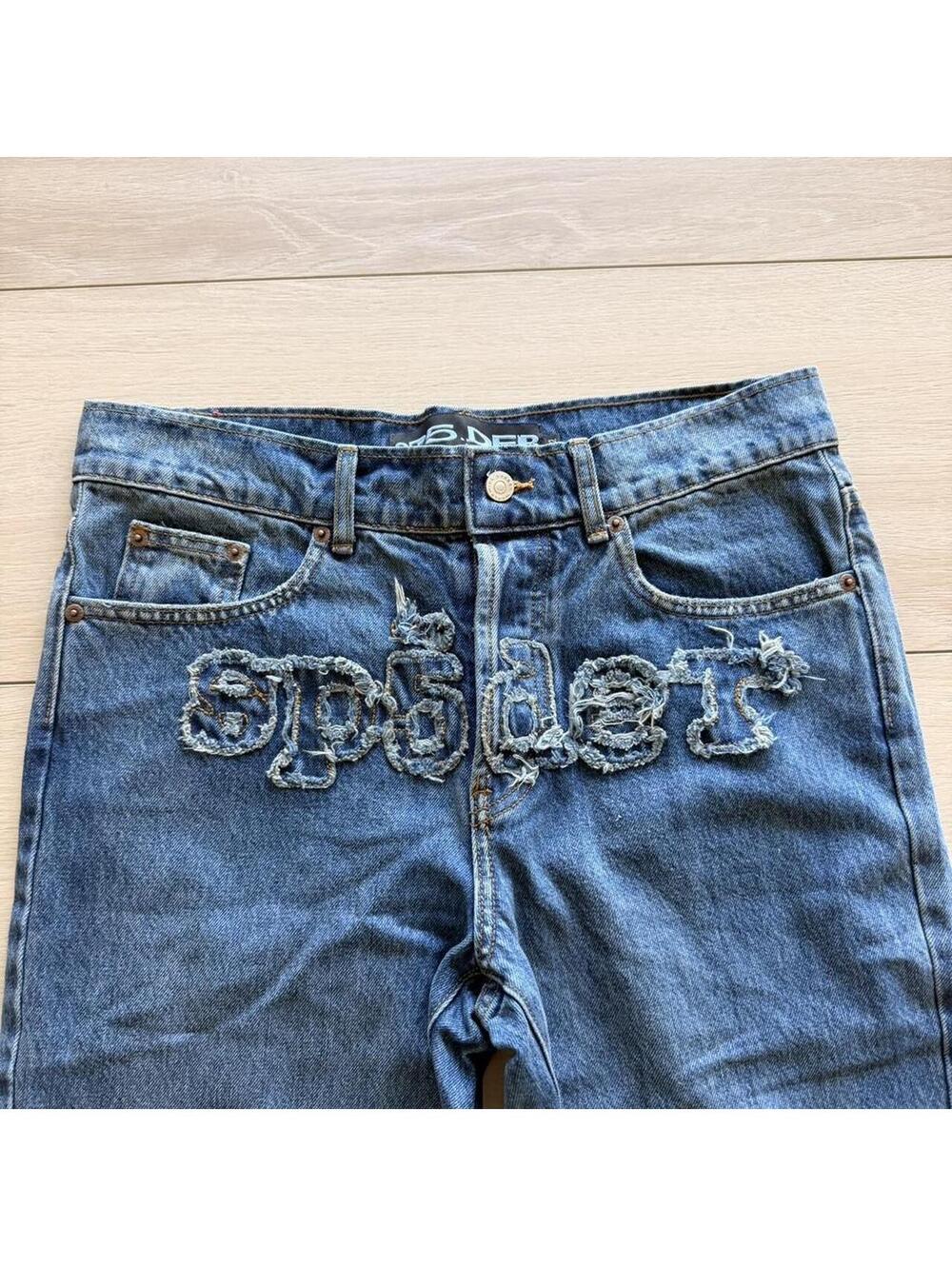 Spider Worldwide Women's Blue and Navy Jeans